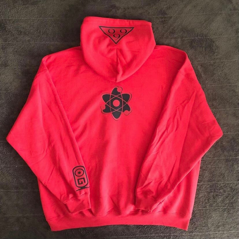 Red Carbon Melanin hooded sweatshirt